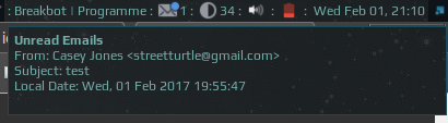 email popup